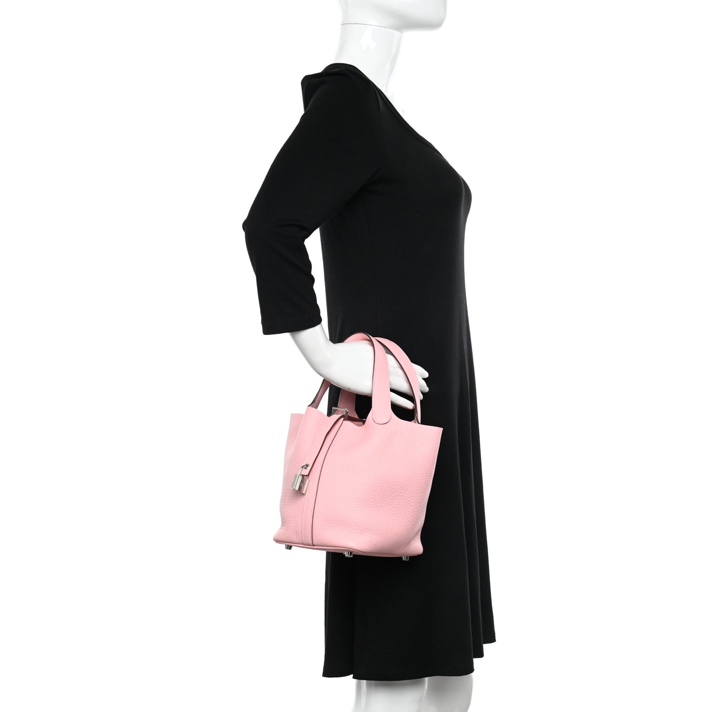 Taurillon Clemence Picotin Lock 18 PM Rose Sakura