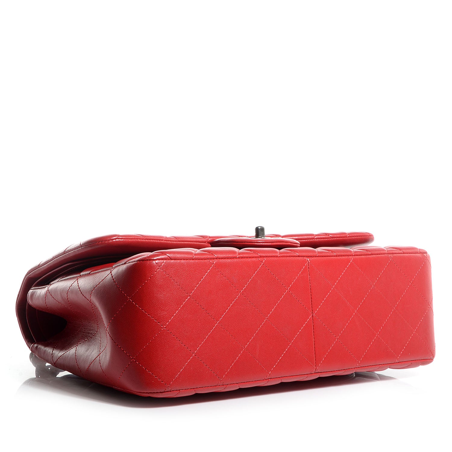 Chanel Lambskin Jumbo Double Flap Red 4 of 9