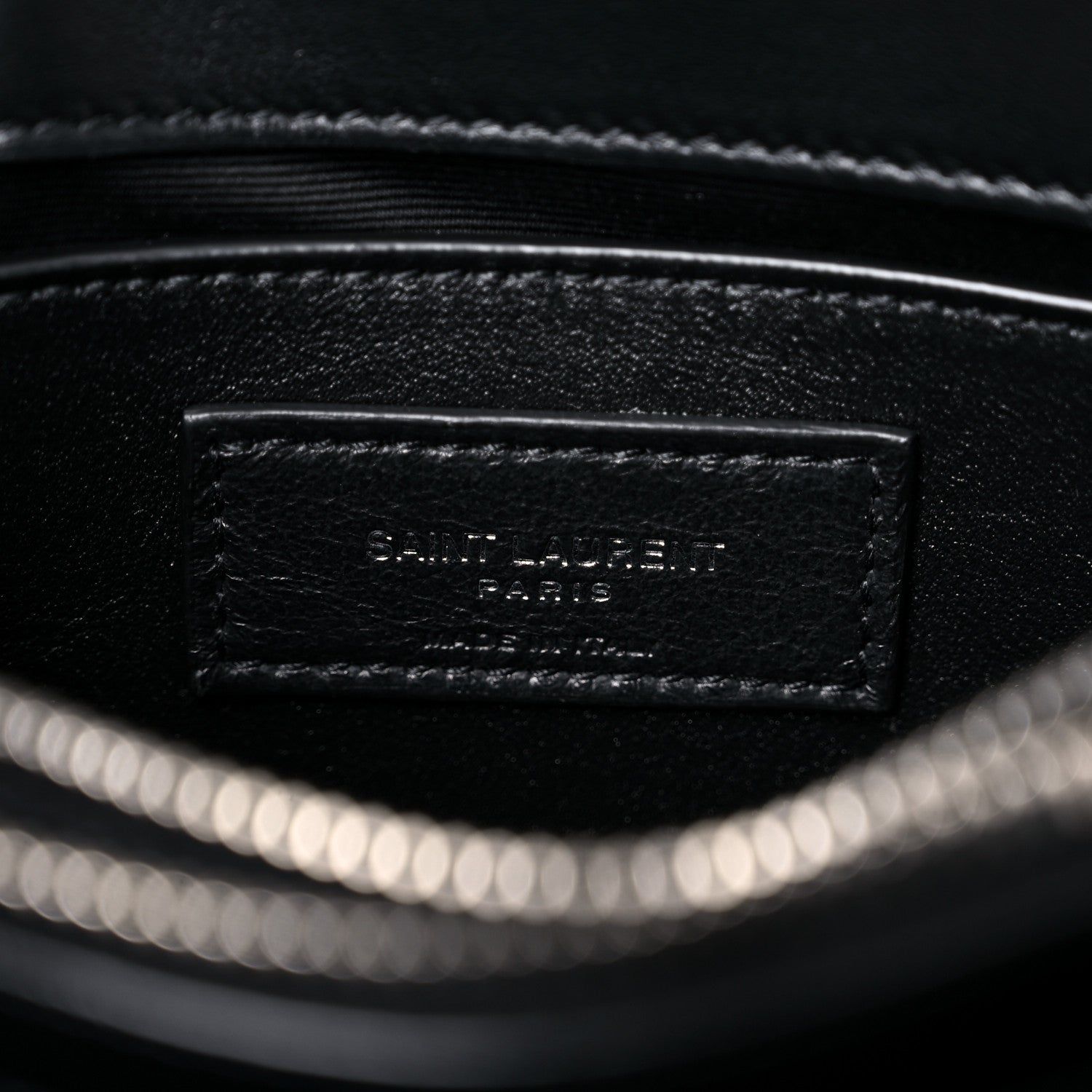 Saint Laurent Calfskin Y Quilted Monogram Small Loulou Chain Satchel Black 6 of 8