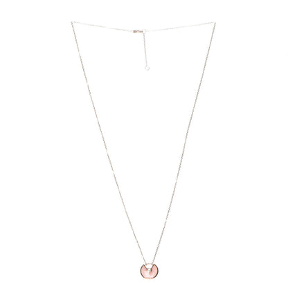 Cartier 18K Pink Gold Diamond Pink Opal XS Amulette de Cartier Pendant Necklace 3 of 6