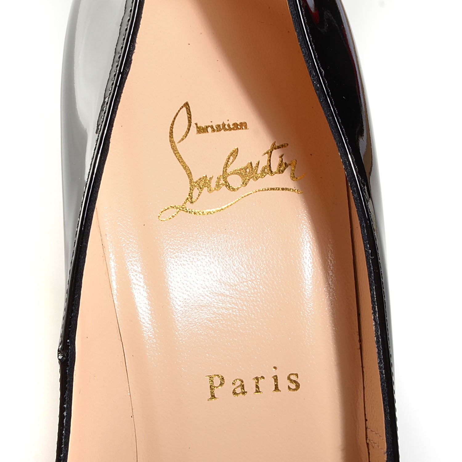 Christian Louboutin Patent Bianca 140 Pumps 38.5 Black 7 of 7