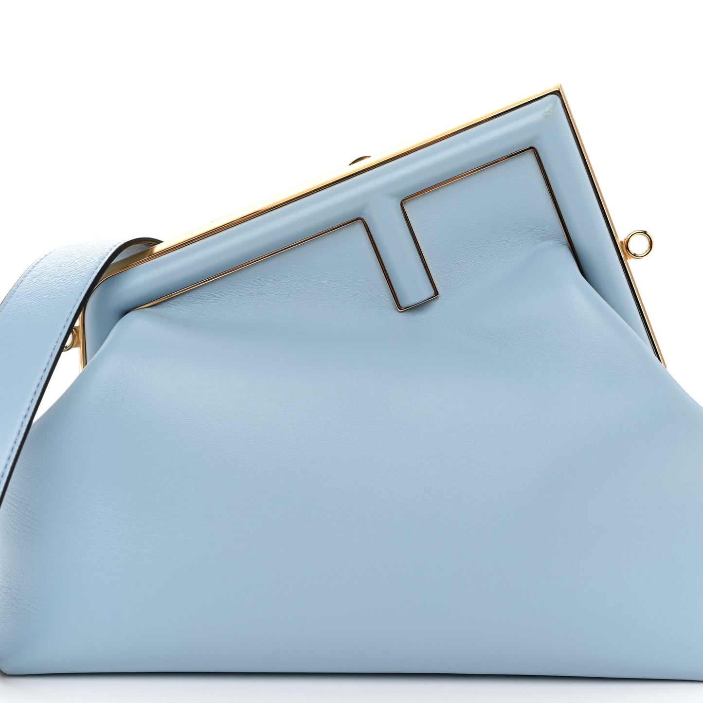 Shiny Nappa Medium Fendi First Azzurro Baby