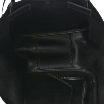 Proenza Schouler Calfskin Suede Ruched Tote Black Chocolate Plum 5 of 10