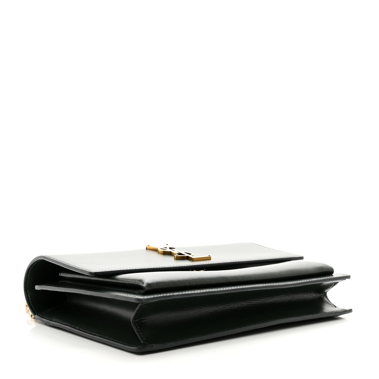 Saint Laurent Calfskin Medium Monogram Sunset Dark Green 4 of 12