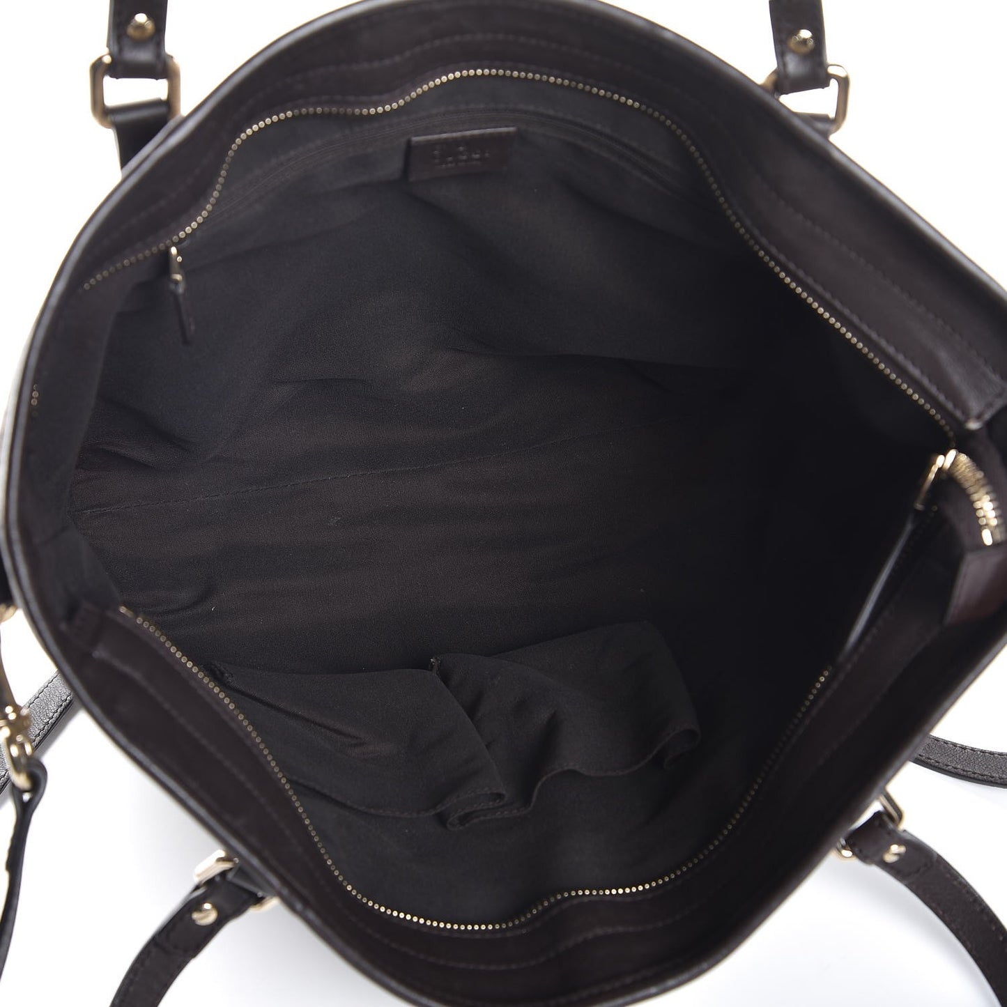 GG Supreme Monogram Medium Joy Tote Dark Brown