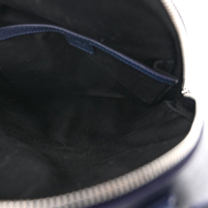 MCM Calfskin Visetos Floral Leopard Klassik Small Stark Backpack Blue Black 6 of 11