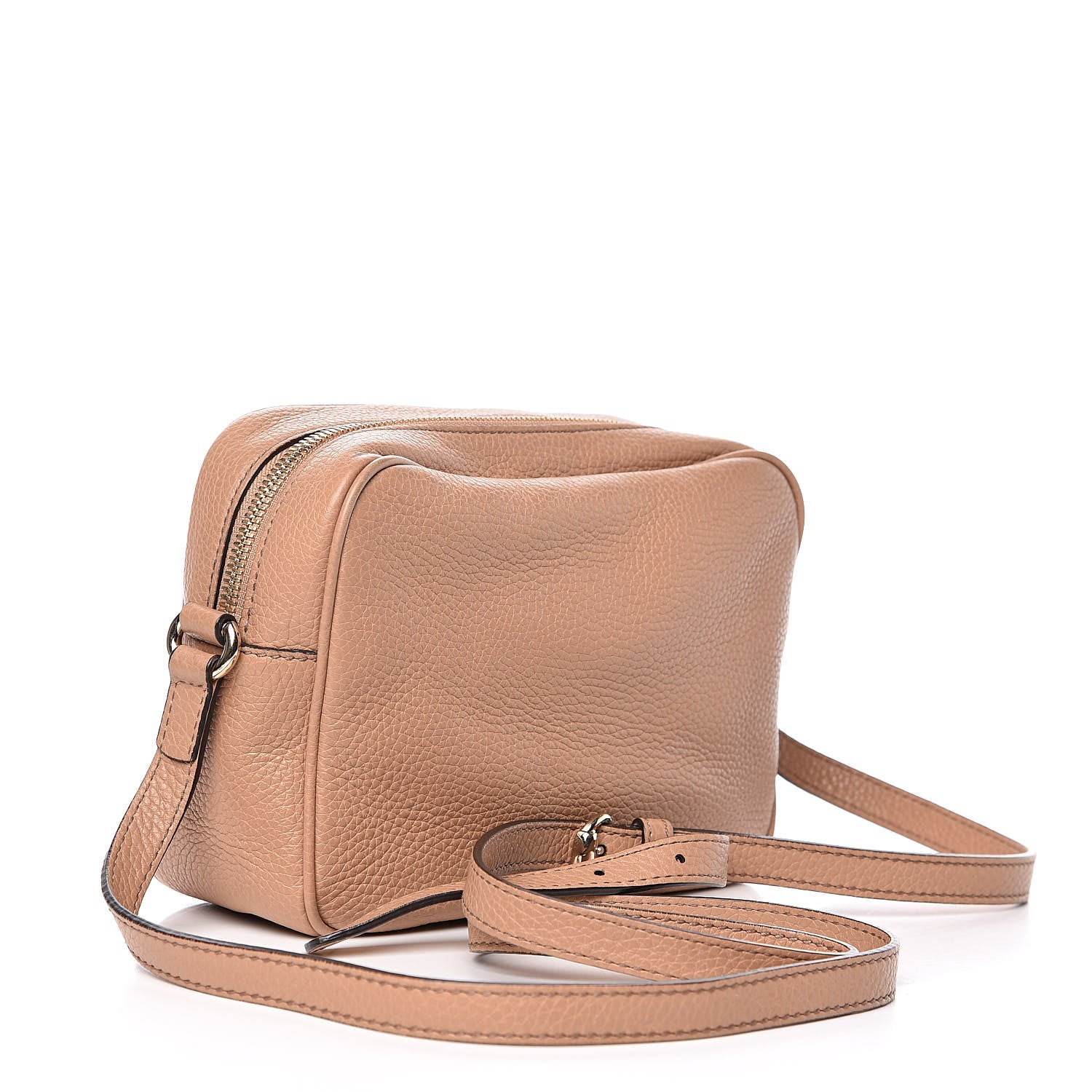 Gucci Pebbled Calfskin Small Soho Disco Bag Rose Beige 3 of 12