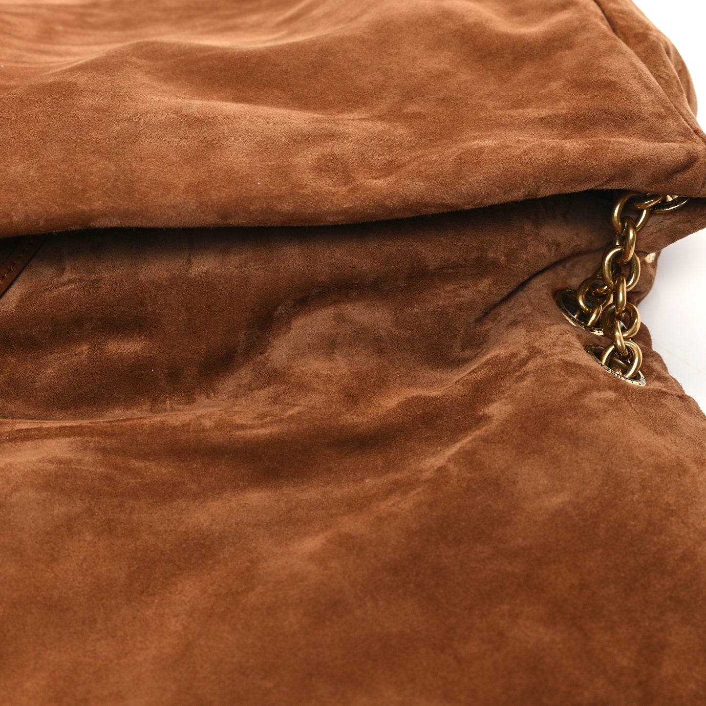 Suede Matelasse Monogram Large Jamie 4.3 Snuff