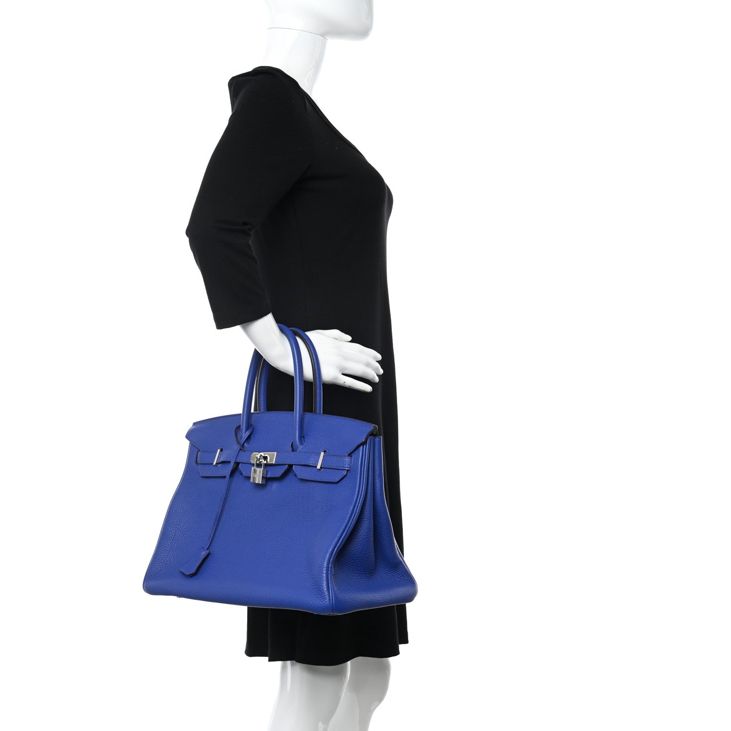 Hermes Togo BIRKIN 35 Bleu France 2 of 10