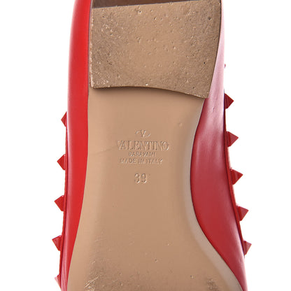 Valentino Garavani Nappa Monochrome Rockstud Ballerina Flats 39 Rouge Pur 7 of 10