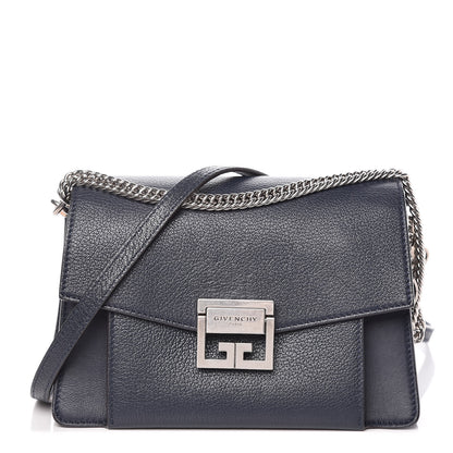 Givenchy Goatskin Small GV3 Shoulder Bag Dark Blue 1 of 9