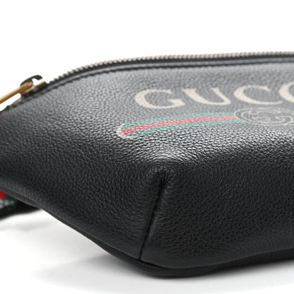 Gucci Grained Calfskin Small Logo Belt Bag Black 8 of 10
