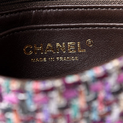 Chanel Tweed Quilted Mini Rectangular Flap Lilac Multicolor 6 of 9