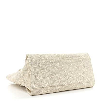 Chanel Lurex Boucle Medium Deauville Tote White 4 of 10