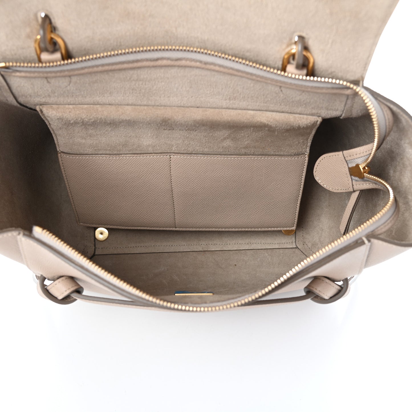 Grained Calfskin Mini Belt Bag Light Taupe