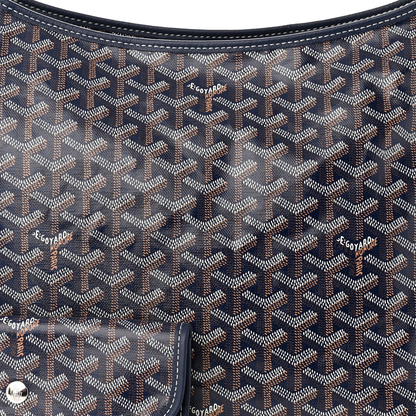 Goyardine Boheme Hobo Navy Blue