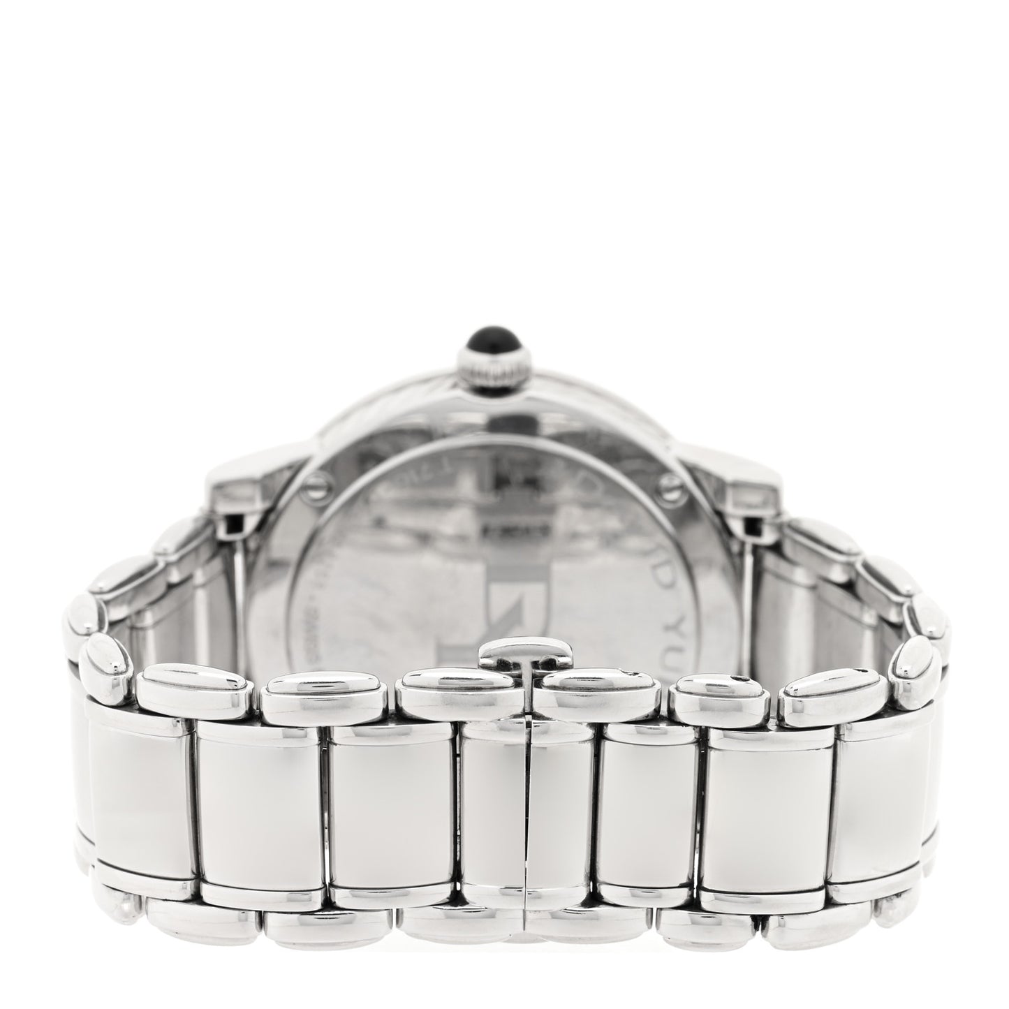 Stainless Steel Diamond Bezel Black Mother of Pearl 38mm Classic Quartz Watch