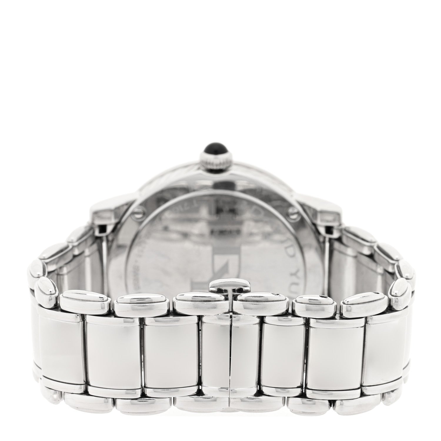 David Yurman Stainless Steel Diamond Bezel Black Mother of Pearl 38mm Classic Quartz Watch 3 of 4
