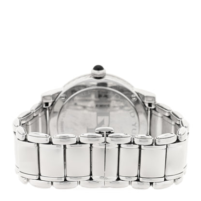 David Yurman Stainless Steel Diamond Bezel Black Mother of Pearl 38mm Classic Quartz Watch 3 of 4