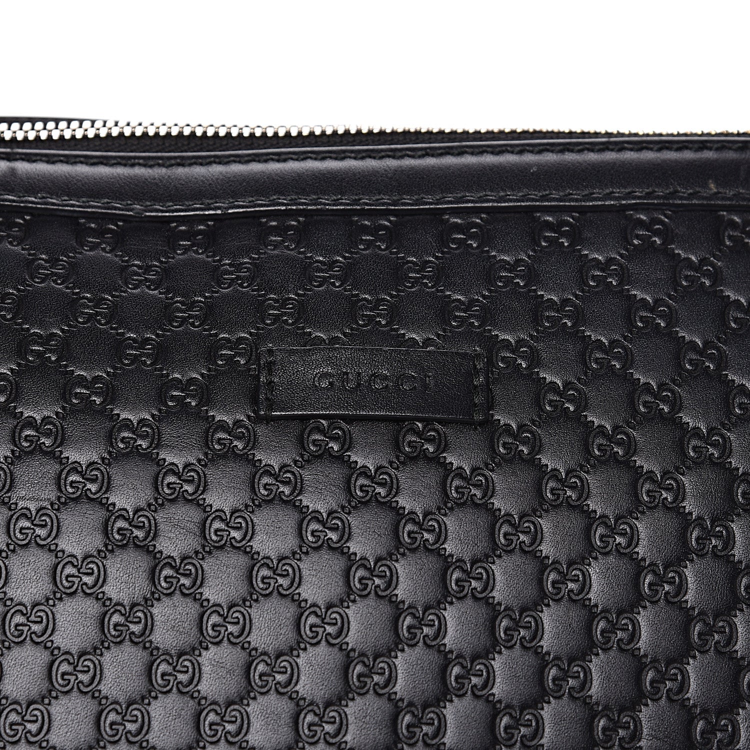Gucci Soft Microguccissima Medium Zippered Satchel Black 17 of 17