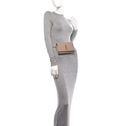 Saint Laurent Smooth Calfskin Monogram Kate Belt Bag Beige 2 of 17