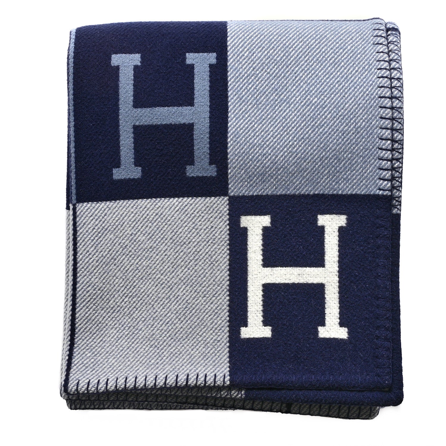 Hermes Wool Cashmere Avalon III Blanket Caban Ecru 1 of 3