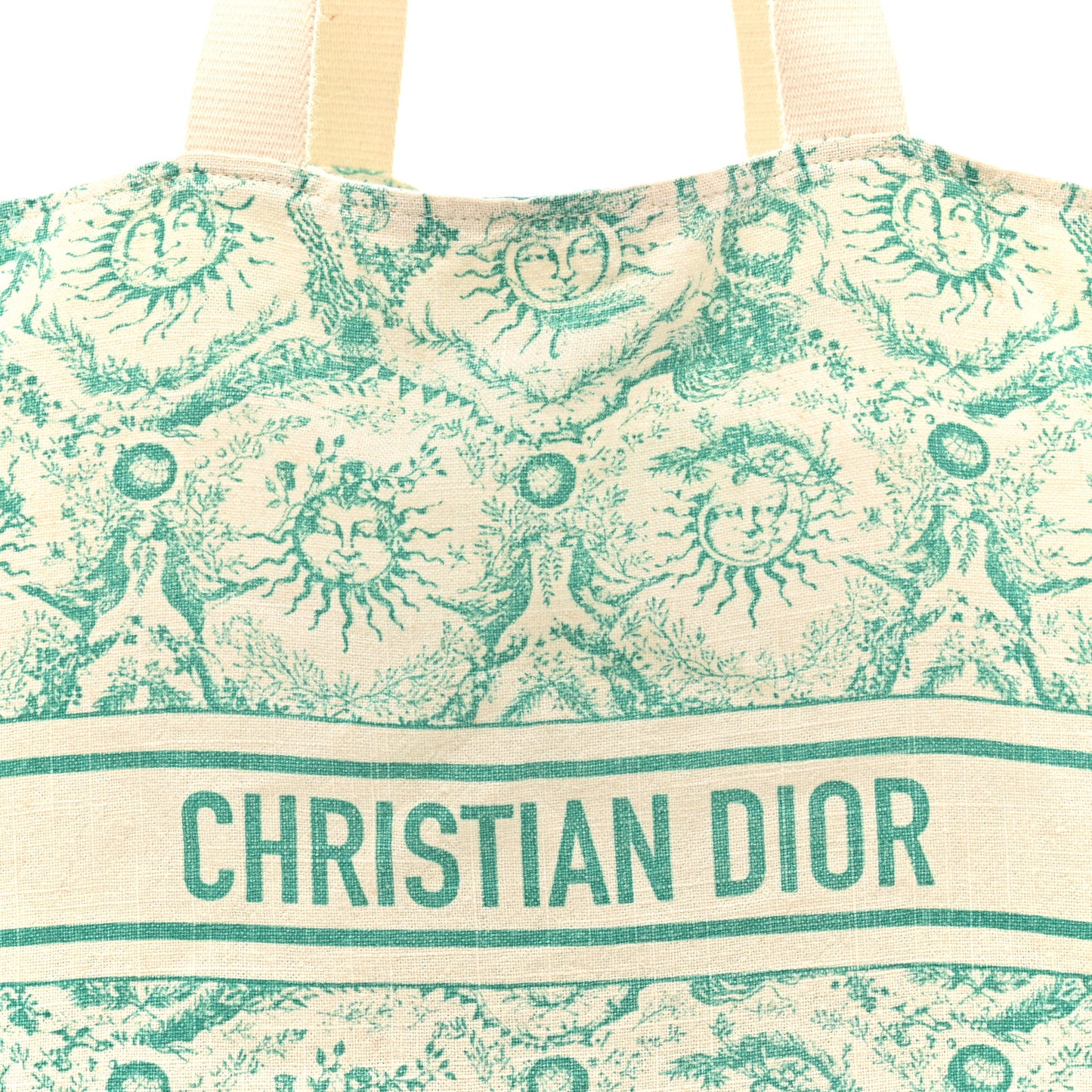 Canvas Dioriviera Toile de Jouy Soleil Tote Aquamarina