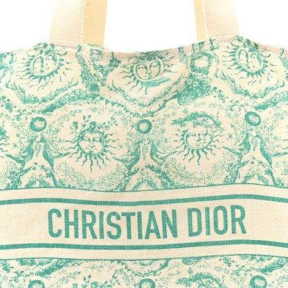 Christian Dior Canvas Dioriviera Toile de Jouy Soleil Tote Aquamarina 7 of 13