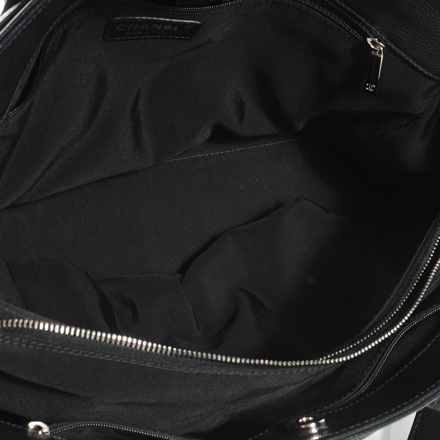 Chanel Calfskin Cerf Executive Shopper Tote Black 5 of 7
