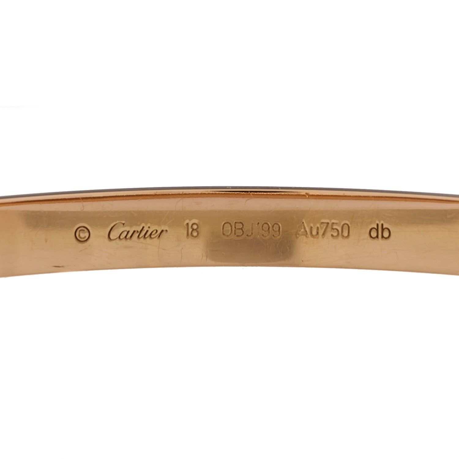 Cartier 18K Pink Gold LOVE Bracelet 18 3 of 5