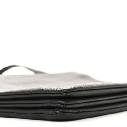 Celine Lambskin Large Trio Crossbody Bag Black 10 of 15