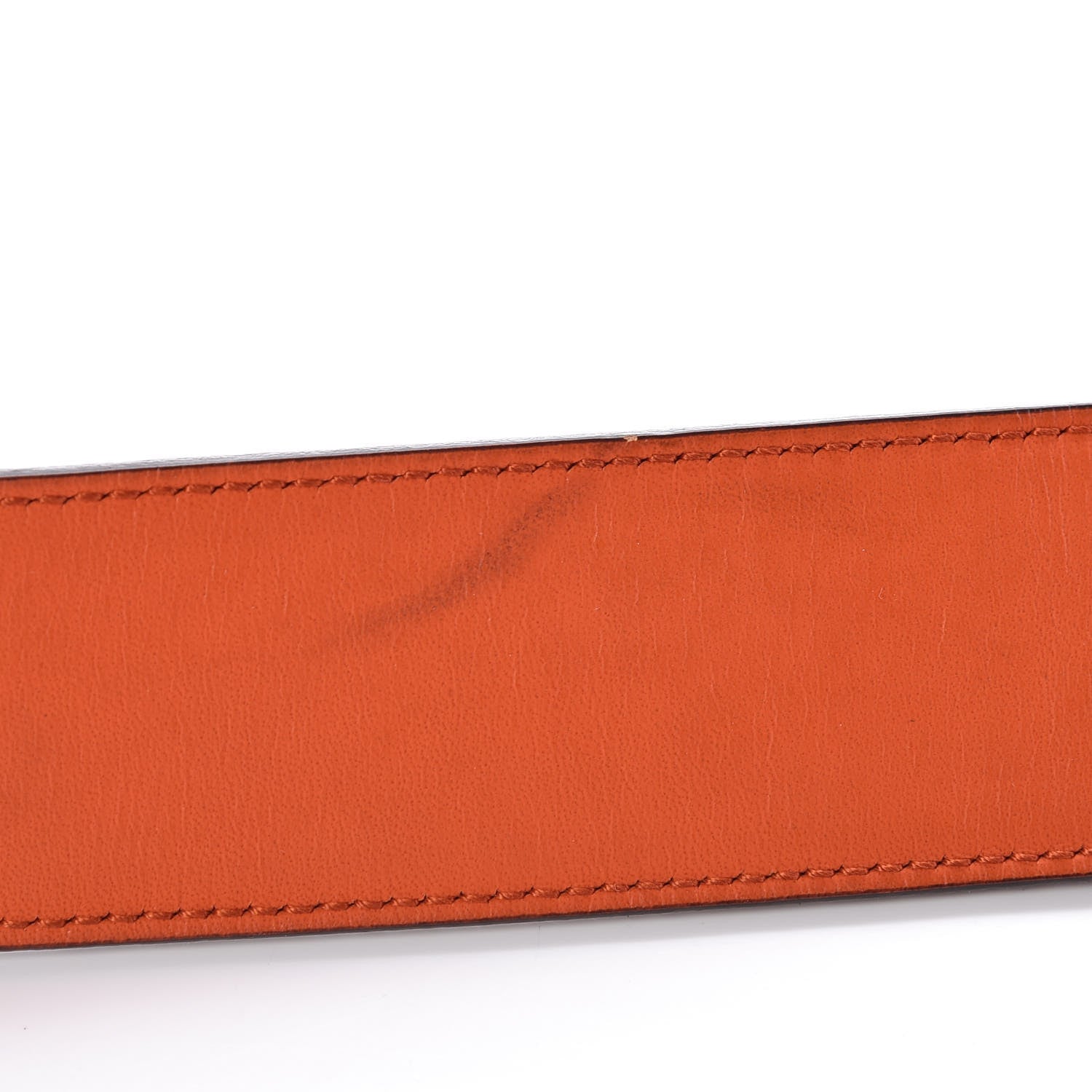 Gucci Nubuck Interlocking G Belt 95 38 Deep Orange 7 of 7