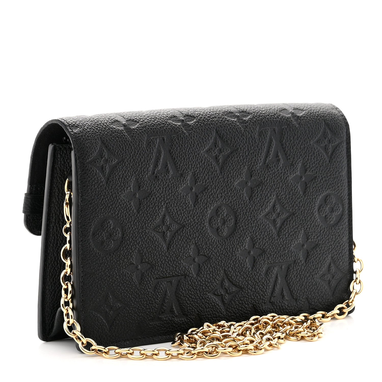 Louis Vuitton LOUIS VUITTON Empreinte Vavin Chain Wallet Black 3 of 9
