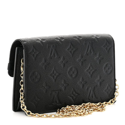 Louis Vuitton LOUIS VUITTON Empreinte Vavin Chain Wallet Black 3 of 9