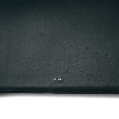 Celine Smooth Calfskin Medium Clasp Shoulder Bag Forest 13 of 14
