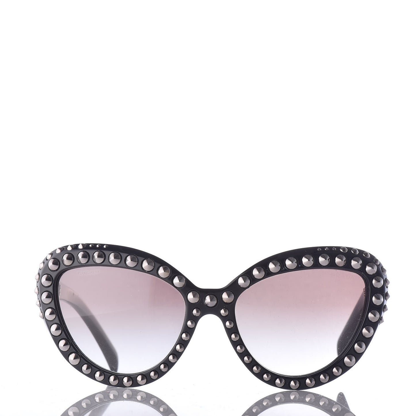 Studded Ornate Cat Eye Sunglasses SPR 31Q Black