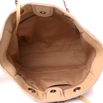 Chanel Mixed Fibers Small Deauville Tote Beige 6 of 11