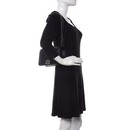 Chanel Calfskin Quilted Medium Boy Flap Black 2 of 11