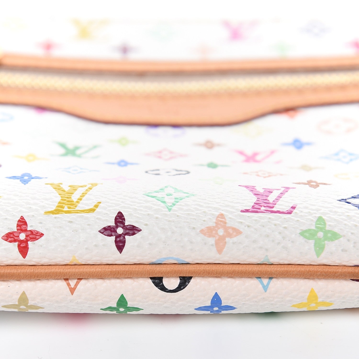 Louis Vuitton Monogram Multicolor Pochette Plate GM White 12 of 13