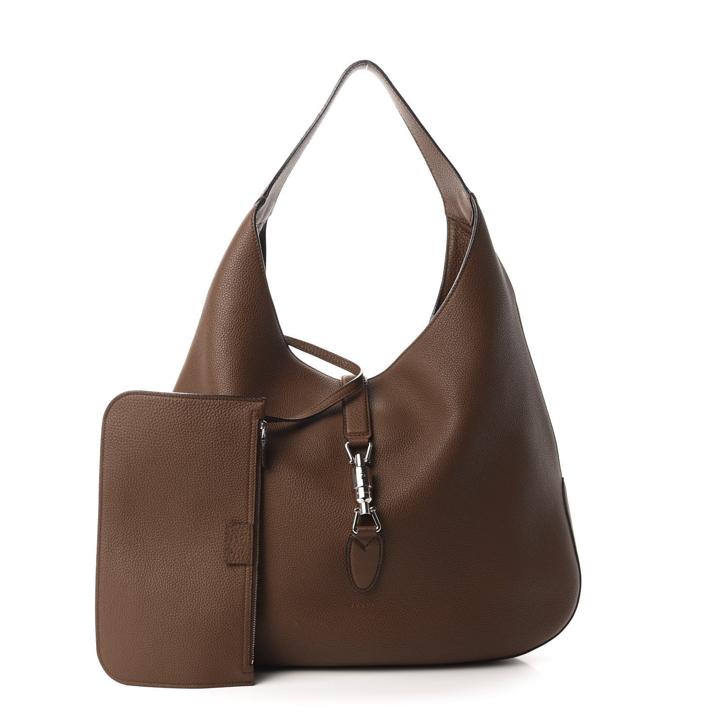 Gucci Soft Grained Calfskin Large Jackie Hobo Nut Brown 1 of 14