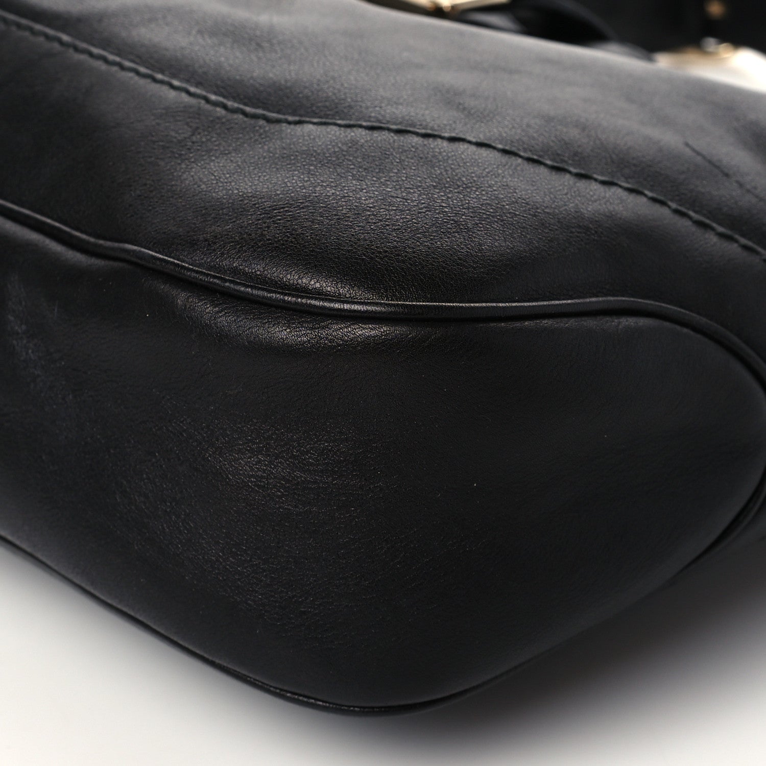 Gucci Calfskin Medium New Jackie Shoulder Bag Black 9 of 11
