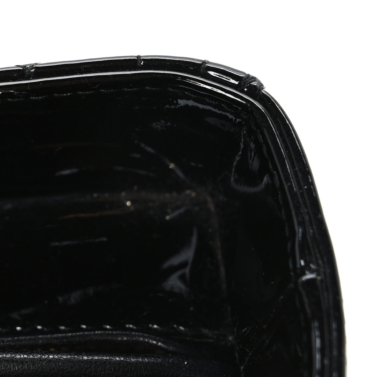 Patent Cannage Large Lady Dior Black
