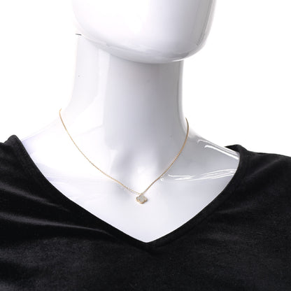 Van Cleef & Arpels 18K Yellow Gold Mother of Pearl Sweet Alhambra Pendant Necklace 2 of 7