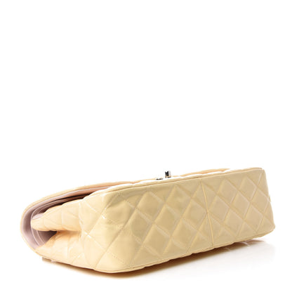 Chanel Patent Quilted Jumbo Double Flap Light Pink 4 of 13