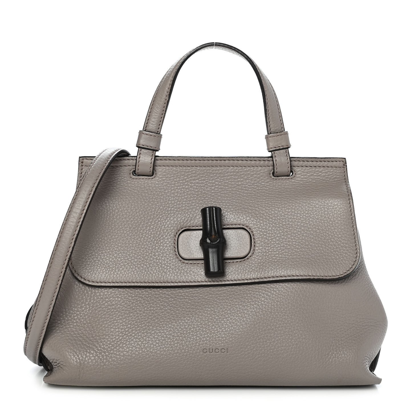 Cellarius Calfskin Small Bamboo Daily Top Handle Bag Storm Grey