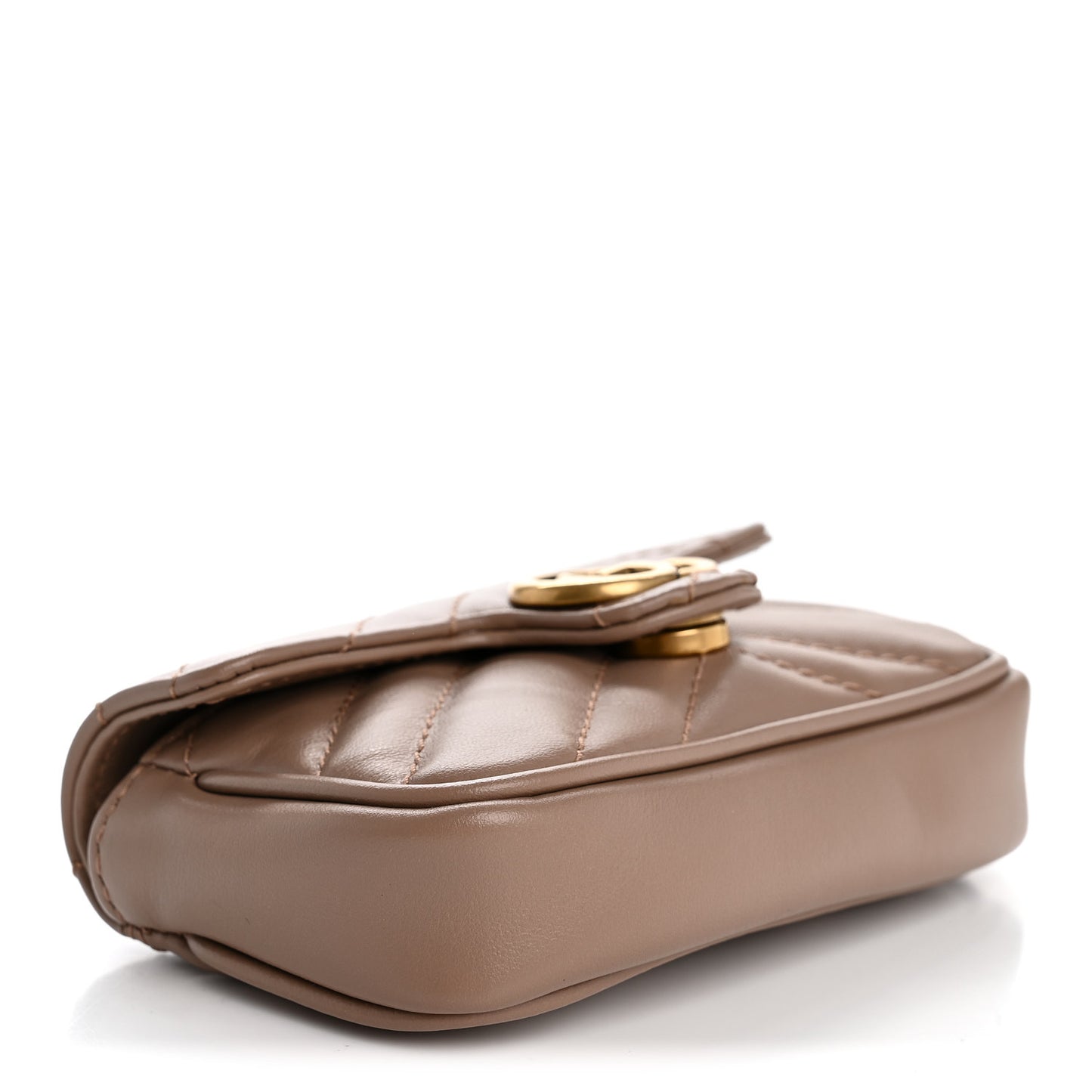 Calfskin Matelasse Heart GG Marmont 2.0 Coin Purse On A Chain Porcelain Rose
