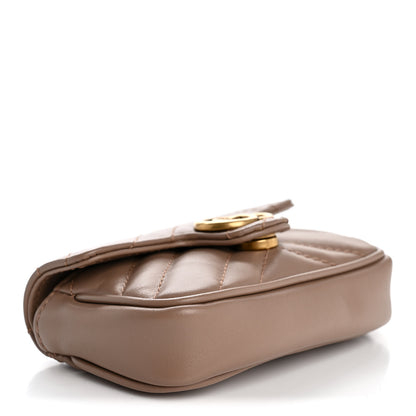 Gucci Calfskin Matelasse Heart GG Marmont 2.0 Coin Purse On A Chain Porcelain Rose 4 of 9