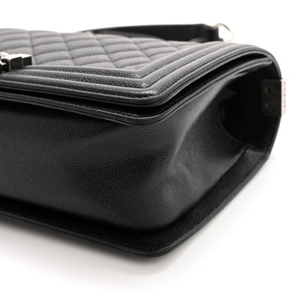 Chanel Caviar Quilted Medium Boy Flap Black 10 of 13
