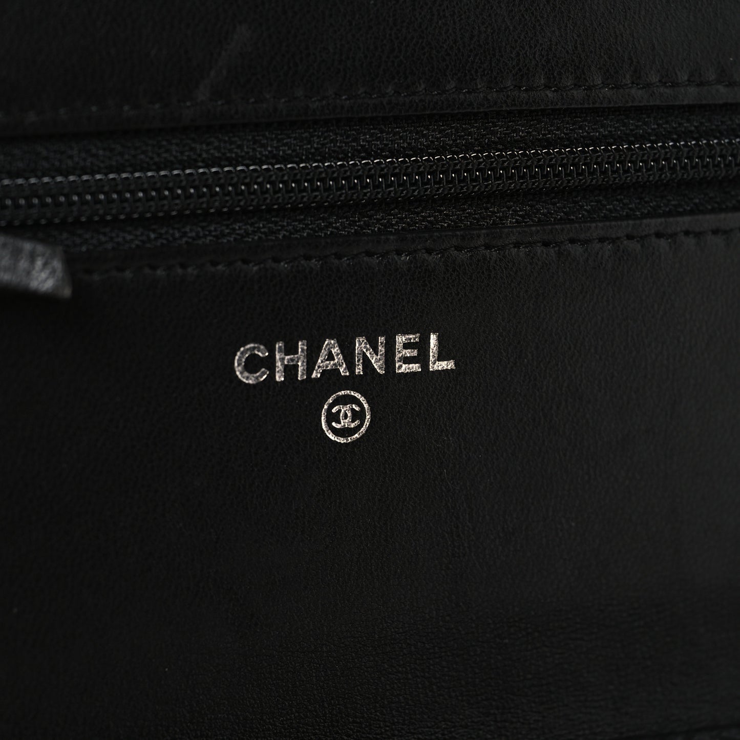 Lambskin Quilted Boy Wallet On Chain WOC Black