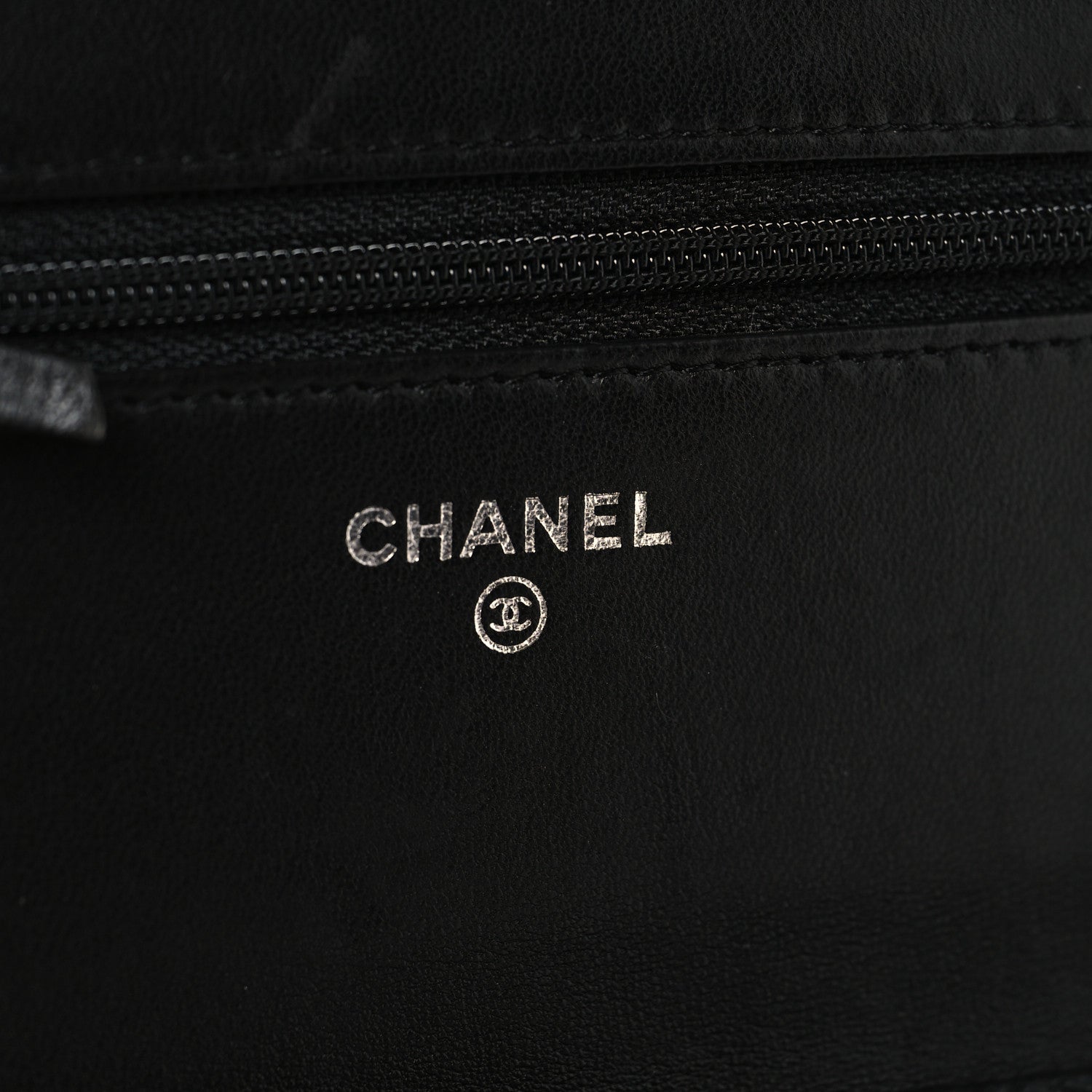 Chanel Lambskin Quilted Boy Wallet On Chain WOC Black 6 of 11